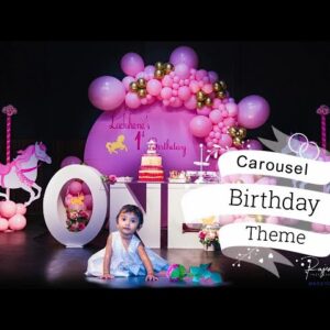 Carousel Birthday Theme - DIY Birthday Decoration Ideas