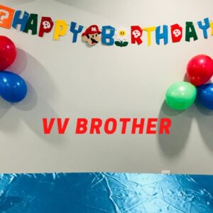 Happy Birthday VV Brother || Super Mario Bros Theme Decorations || 2021