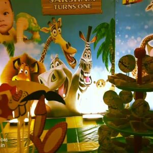 Madagascar Themed - Birthday Party Theme For Boy - Saksham First Birthday - Theme Birthday Parties