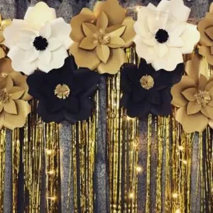 Birthday Party Decoration Ideas at home | very easy Paper Flower Backdrop for any occasion at home