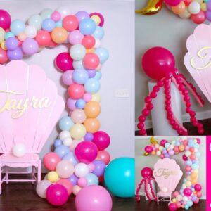 Mermaid Tail Balloon Garland | DIY Mermaid Birthday Party Ideas
