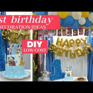 Easy & Low Cost Birthday Decoration Ideas| Decoration ideas for Baby's 1st Birthday| Anniversary