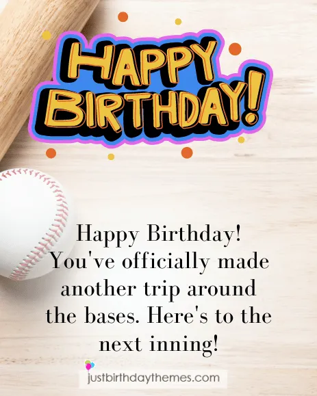 Baseball Birthday Wishes 4