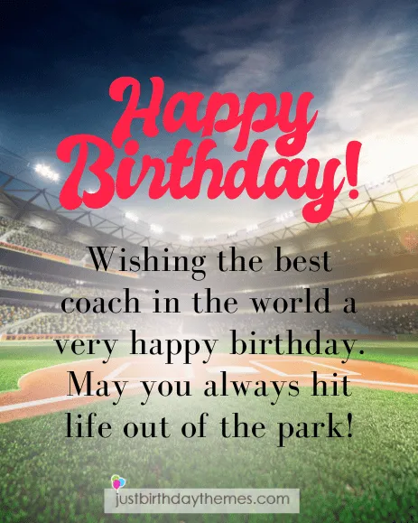 Baseball Birthday Wishes
