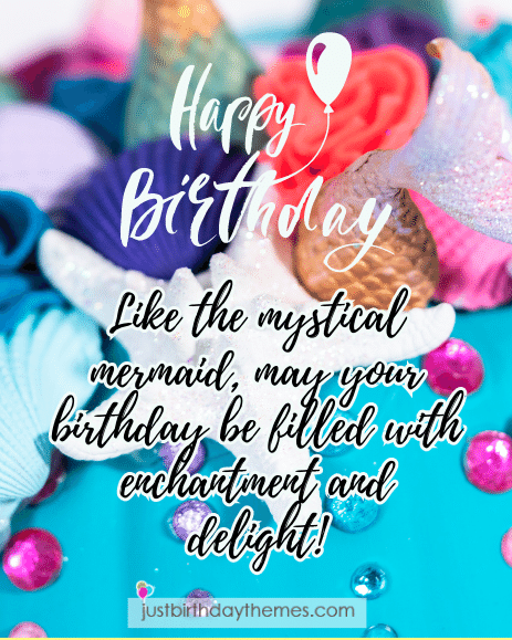 Mermaid Birthday Wishes Shells