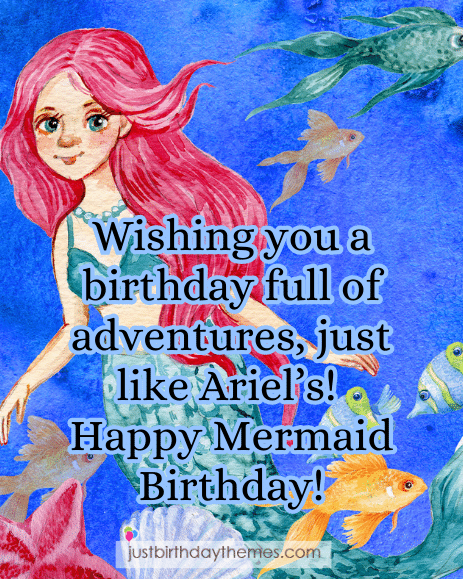 Mermaid Birthday Wishes Ariel
